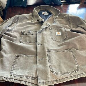 Carhartt olive green double pocket jacket XL